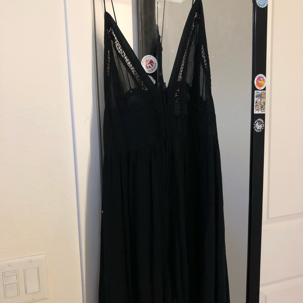 Free people black slip dress